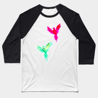 pink/teal blue phoenix Baseball T-Shirt